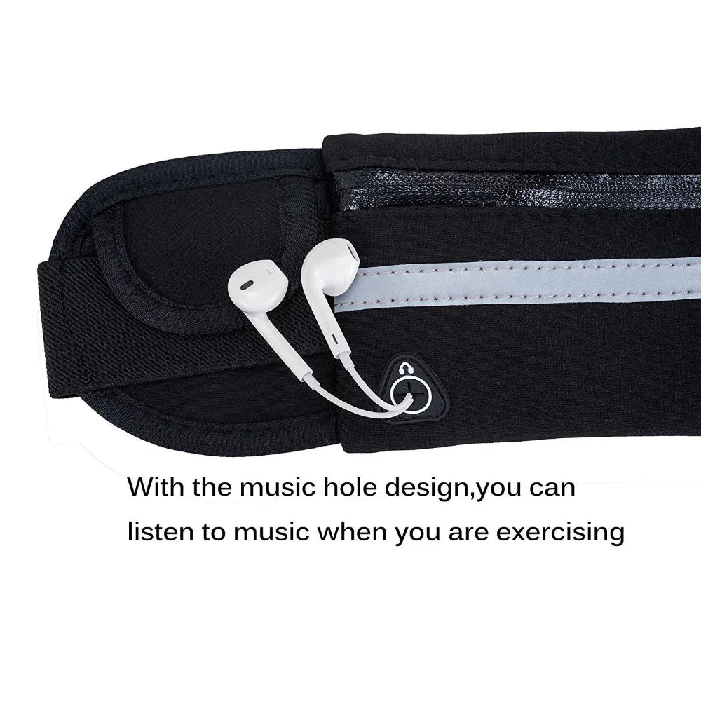 HOMEFISH New Waterproof Sports Waist Bag, Dedicated Close-Fitting Waist Pack for Running and Cycling, Multifunctional Portable