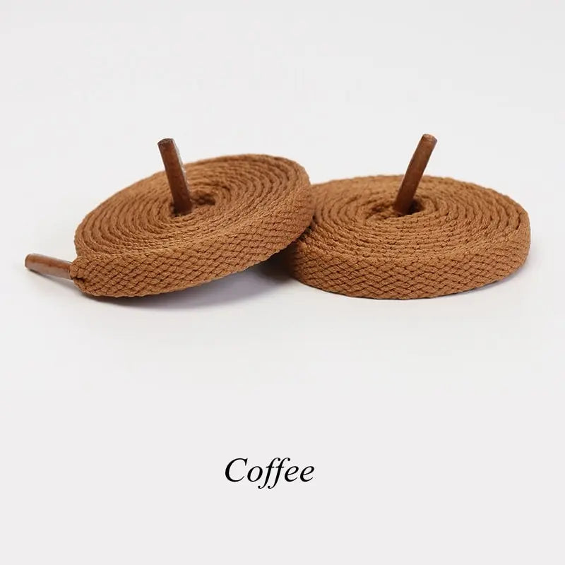 1Pair Flat Shoelaces Classic Quality Rope Laces Solid Casual Sneakers Shoelace Shoe Accessories 100/120/140/160/180CM