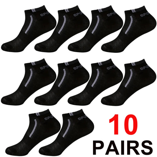 30Pairs Men Socks Mesh Breathable Short Casual Socks Color-block Sports Sock Sports Socks Absorb Sweat Ankle