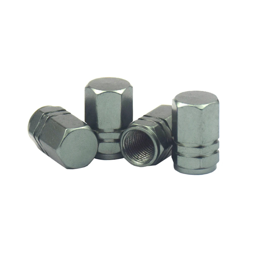 4Pcs Aluminum Tire Valve Caps Car Rim Plugs Tire Valve Cover valve stem Nipple Caps Motorcycle Car Wheel Plugs