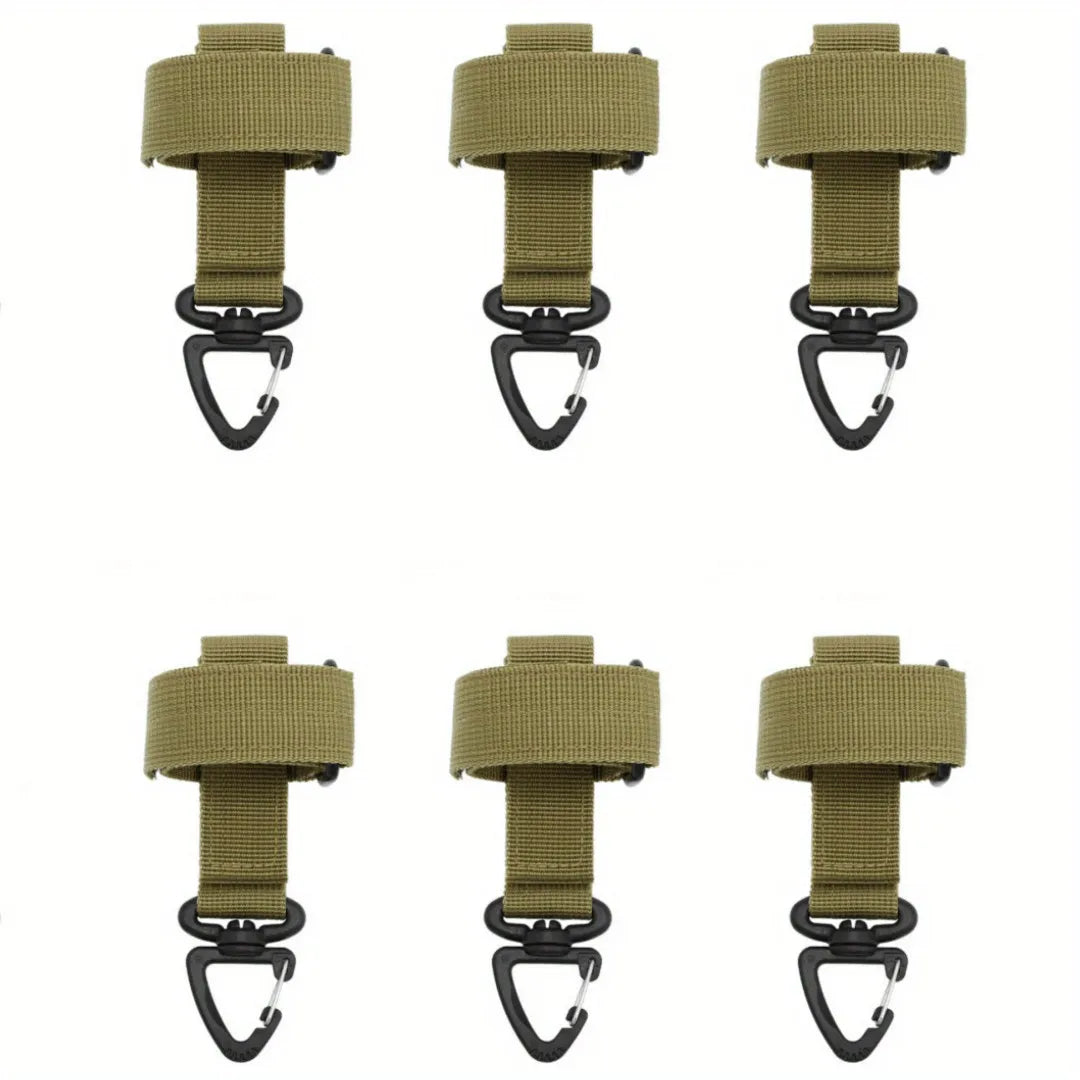 1/3/6 Pcs New Multi-purpose Nylon Gloves Buckle Tactical Glove Hook Safety Clip Outdoor Hiking Climbing Rope Storage Accessories