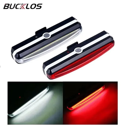 BUCKLOS Bicycle COB Light Set USB Charging High Visibility Taillight 500lm MTB Road Bike Light Lamp Cycling Accessories