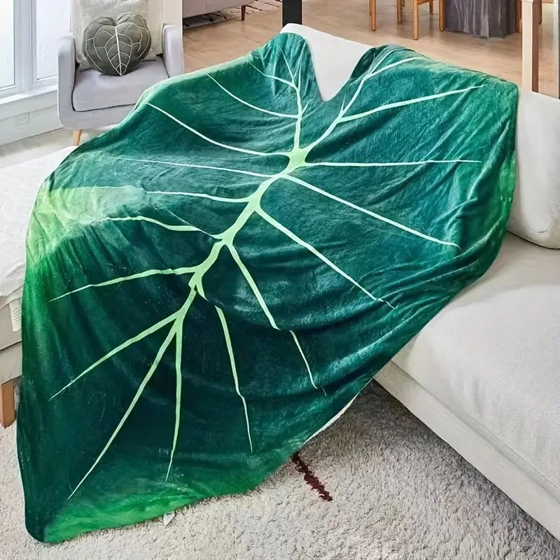 Leafy Comfort Flannel Blanket