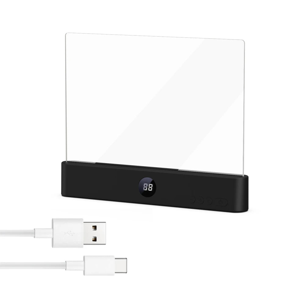 Book Light, Led Lights, Rechargeable LED Flat Book Lights，3 Colors & Timer, Dimmable Panel Plate Book Lamp