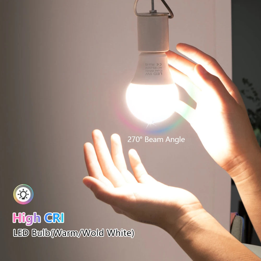 3W 6W 9W 12W 15W 18W LED Bulb Lamps E27 Lampada LED Light Bulb AC 220V-240V Smart IC High Brightness Bombilla Lamp Spotlight