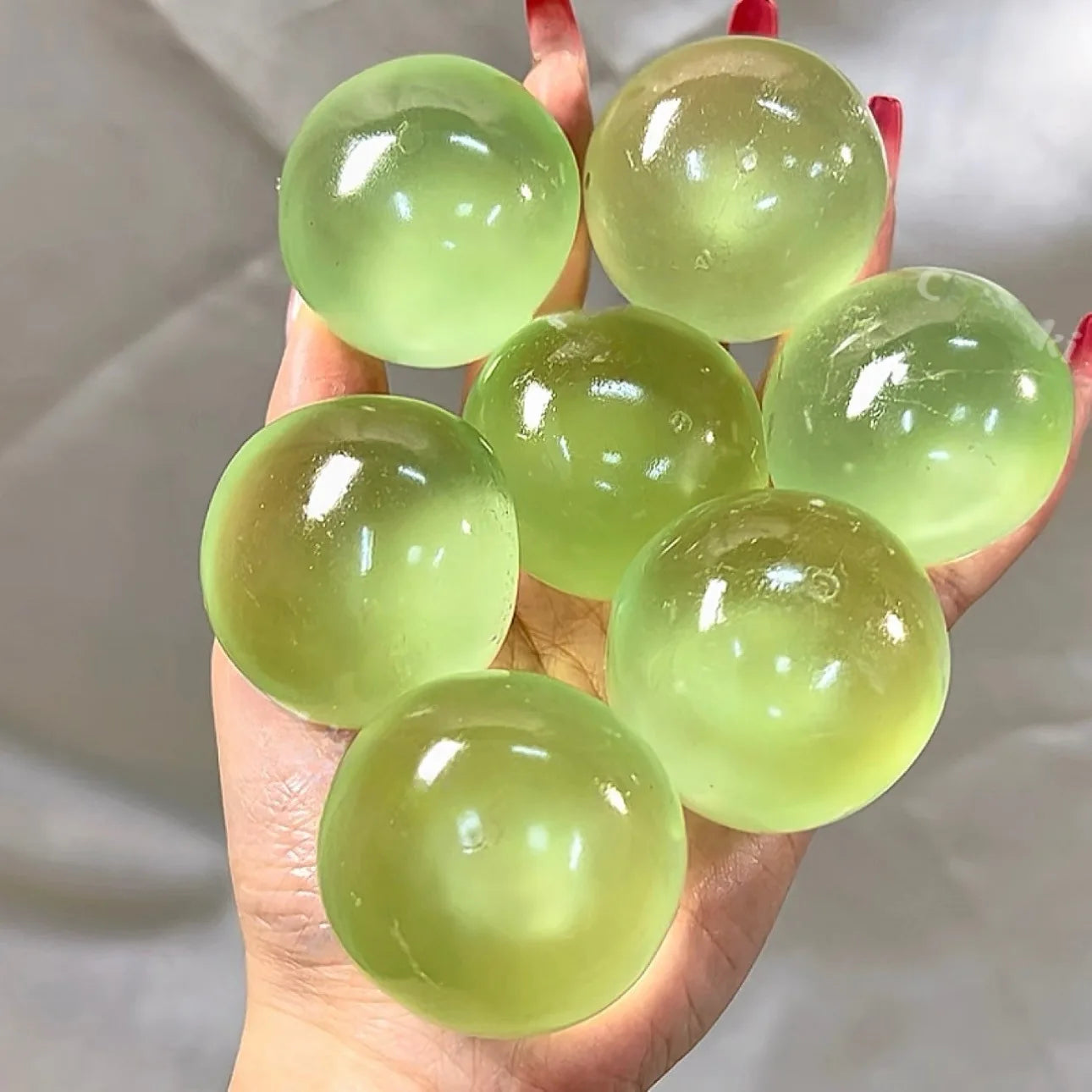 Green Apple Pinch Le Green Tea Wave Soda Pinch Shapeable Slow Rebound Maltose Ball Suction Hand Decompression Toy