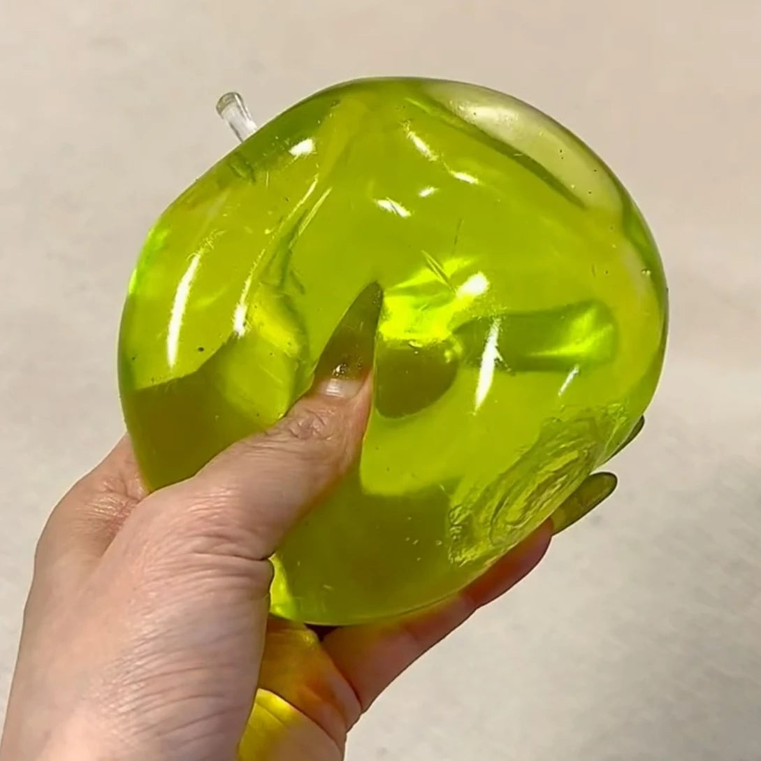 Green Apple Pinch Le Green Tea Wave Soda Pinch Shapeable Slow Rebound Maltose Ball Suction Hand Decompression Toy