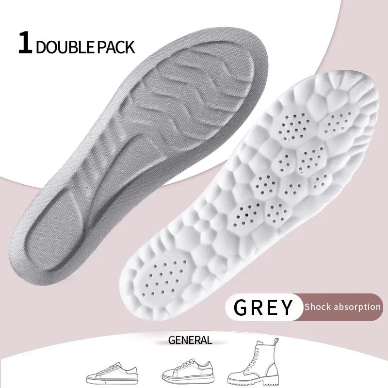 Unisex Arch Support Insoles Cushioned Sports Insoles Breathable Moisture-Wicking Insole 1Pair