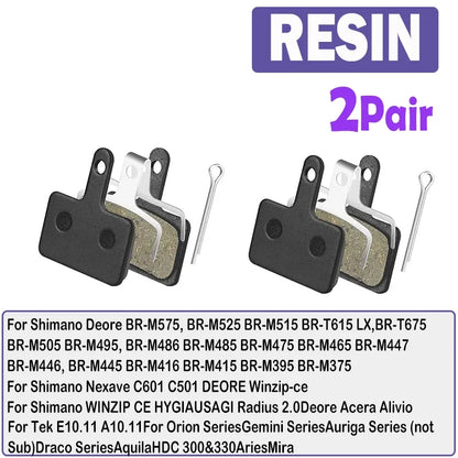 BUCKLOS Semi-Metal Brake Pads Mountain Bike Hydraulic Disc Brake Pads for SHIMANO B01S B05S MTB Road Bicycle Cycling Brake Part