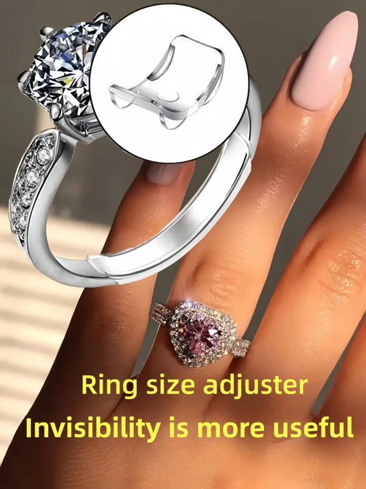 8PCS Invisible Soft Ring Spacers - DIY Ring Resizing Pads Jewelry Tools
