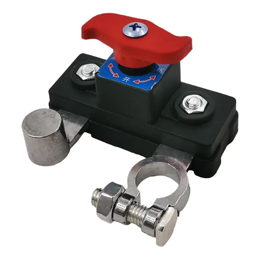 12V 24V Dual Voltage Battery Master Cut Off Switch Zinc Alloy Structure Negative Pole Disconnect Tool Free Knob PCB Design