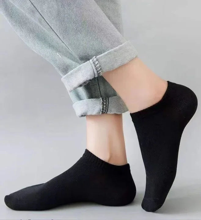 Unisex Casual Plain Color Boat Socks Thin Breathable Comfy Anti Odor Sweat-absorbing Low Cut Ankle Socks For Men Women