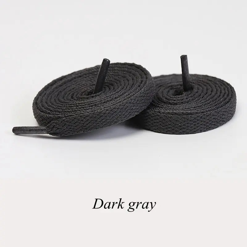 1Pair Flat Shoelaces Classic Quality Rope Laces Solid Casual Sneakers Shoelace Shoe Accessories 100/120/140/160/180CM