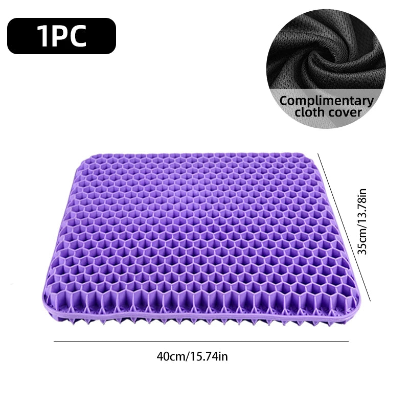 Soft and elastic silicone multi-purpose car seat cushions, detachable covers with durable zippers, anti-slip and decorative for