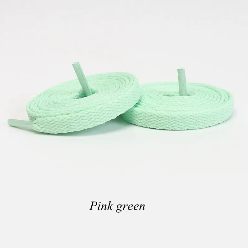 1Pair Flat Shoelaces Classic Quality Rope Laces Solid Casual Sneakers Shoelace Shoe Accessories 100/120/140/160/180CM