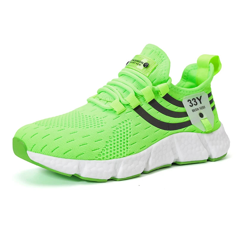Men Casual Sport Shoes Breathable Lightweight Sneakers Outdoor Mesh Black Running Shoes Athletic Jogging Tenis Walking Shoes