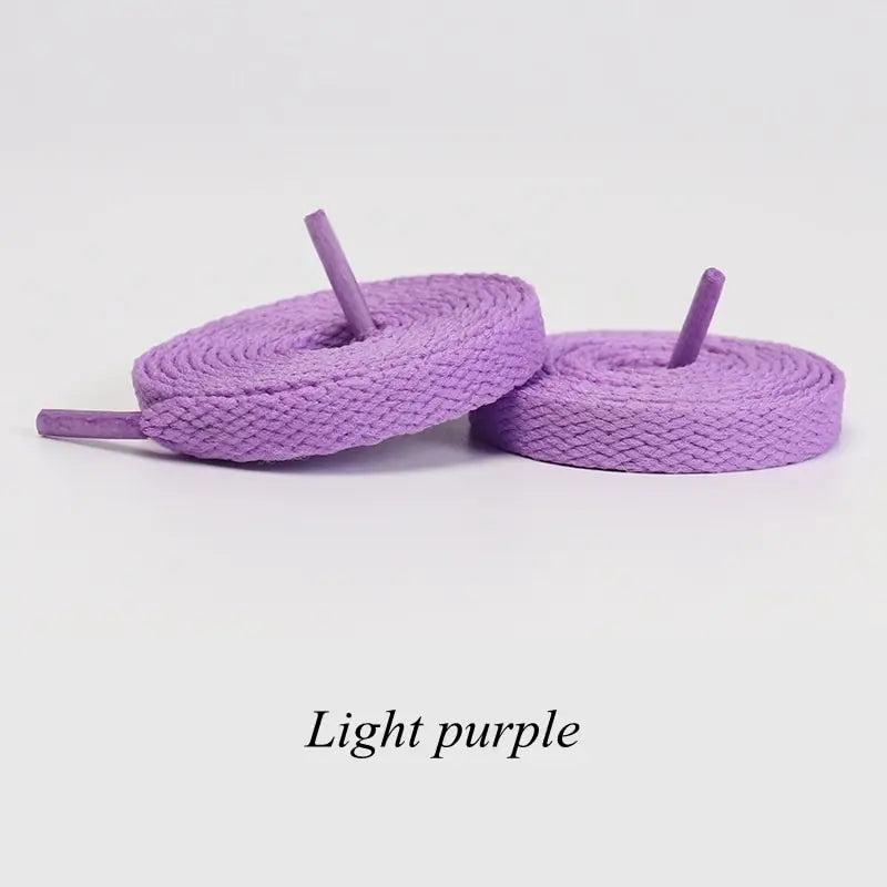 1Pair Flat Shoelaces Classic Quality Rope Laces Solid Casual Sneakers Shoelace Shoe Accessories 100/120/140/160/180CM