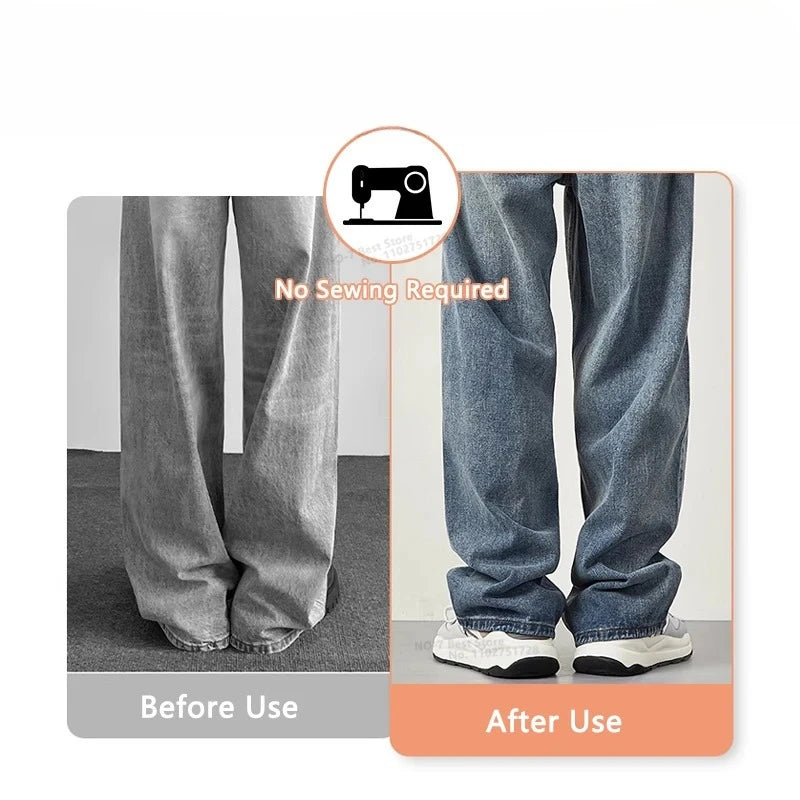 4~10PCS Invisible Leg Shortening Clip, Non-Slip Pants Edge Clip, Quick Fix Hem Clip, Hidden Pants Adjuster, Sewing Accessories