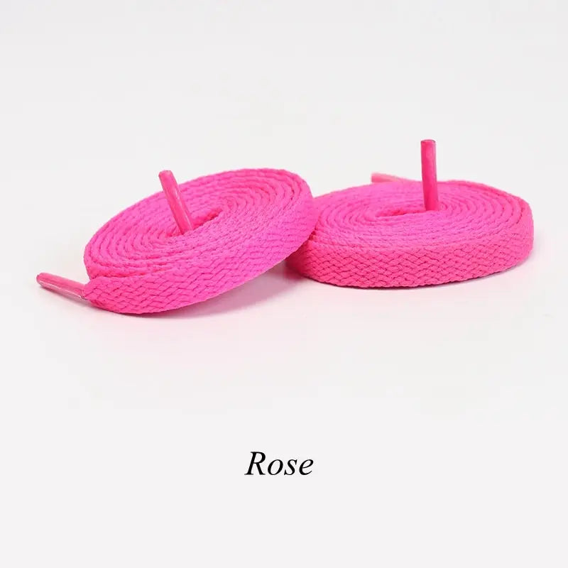 1Pair Flat Shoelaces Classic Quality Rope Laces Solid Casual Sneakers Shoelace Shoe Accessories 100/120/140/160/180CM