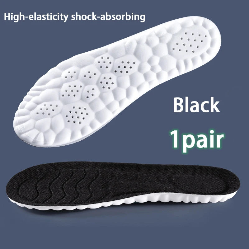 Unisex Arch Support Insoles Cushioned Sports Insoles Breathable Moisture-Wicking Insole 1Pair