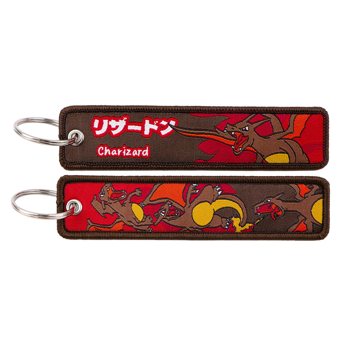 Cute Anime Elf Embroidery Key Fobs Cool Game Key Tags Keychains for Motorcycles Cars Fashion Key Rings Accessories Gifts 1pcs