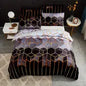 Elegant Geometric Microfiber Bed Set