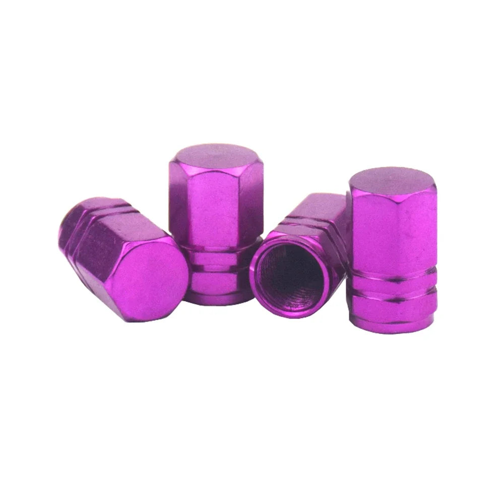 4Pcs Aluminum Tire Valve Caps Car Rim Plugs Tire Valve Cover valve stem Nipple Caps Motorcycle Car Wheel Plugs