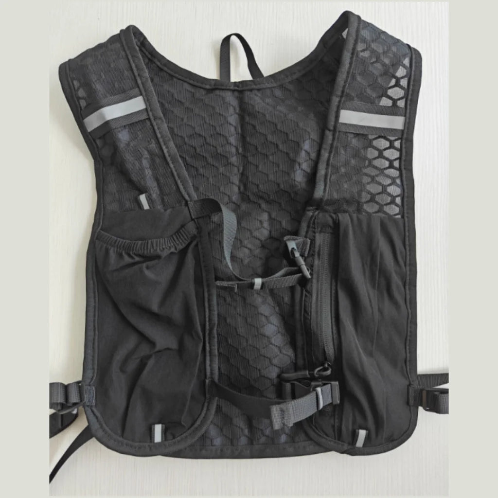 Reflective Lightweight Running Vest for Biking & Sports with Hydration Chest Pack Phone Storage Pocket Outdoor Gear
