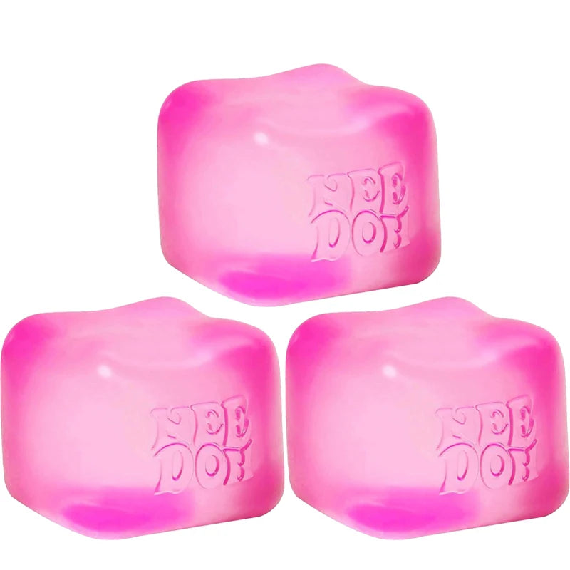 NEW Squishy Cube Fidget Toy –  Stress Relief,  Anxiety &  Focus  Booster, Soft Squeeze, Portable, Kids & Adults Fun, Sensory Toy