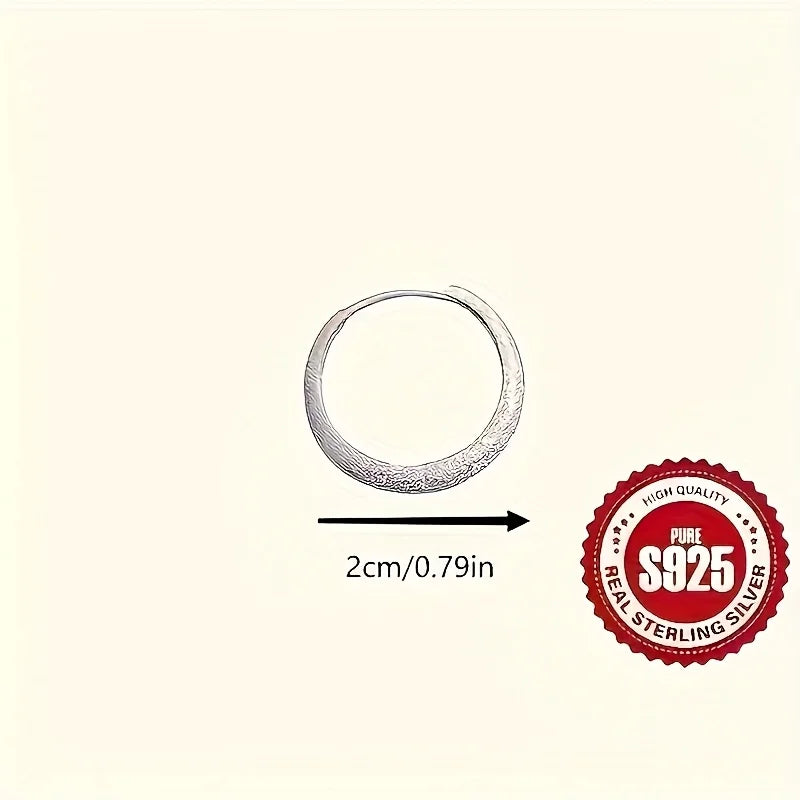Pure Silvery Earrings For Women Frosted Sparkling Starry Circle Earrings  Valentine's Day Mother's Day Jewelry Gifts