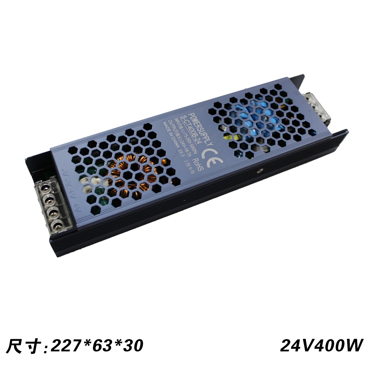 DC 12V 24V Switching Power Supply AC175-250V Mute Lighting Transformers 60W 100W 200W 300W 400W LED Light Driver Power Adapter