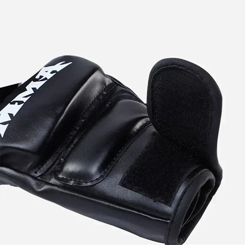 Professional Boxing Training Gloves Half Finger Leather Cushion for Adult Sanda Boxing  Training Sandbag Knuckles