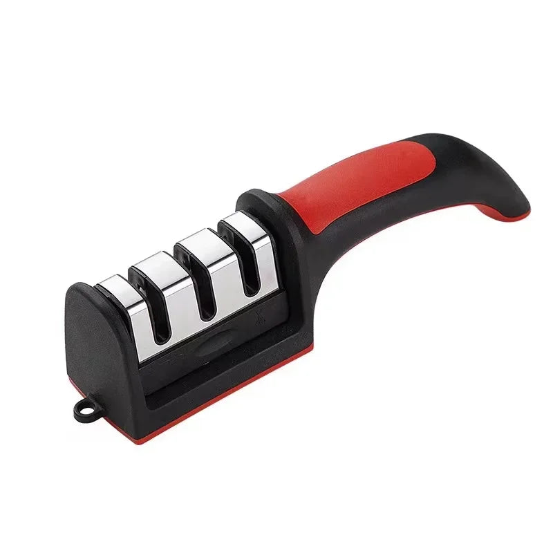 3-Segment Knife Sharpener Knife Sharpeners for Kitchen Knives Stainless Steel Three-Purpose Sharpening Stone for Kitchen Tools