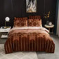 Elegant Geometric Microfiber Bed Set