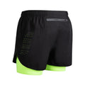 Men's Running Shorts Quick-drying Fitness Black Double Layer Shorts Men New Sport Workout Training Bodybuilding Short Pants