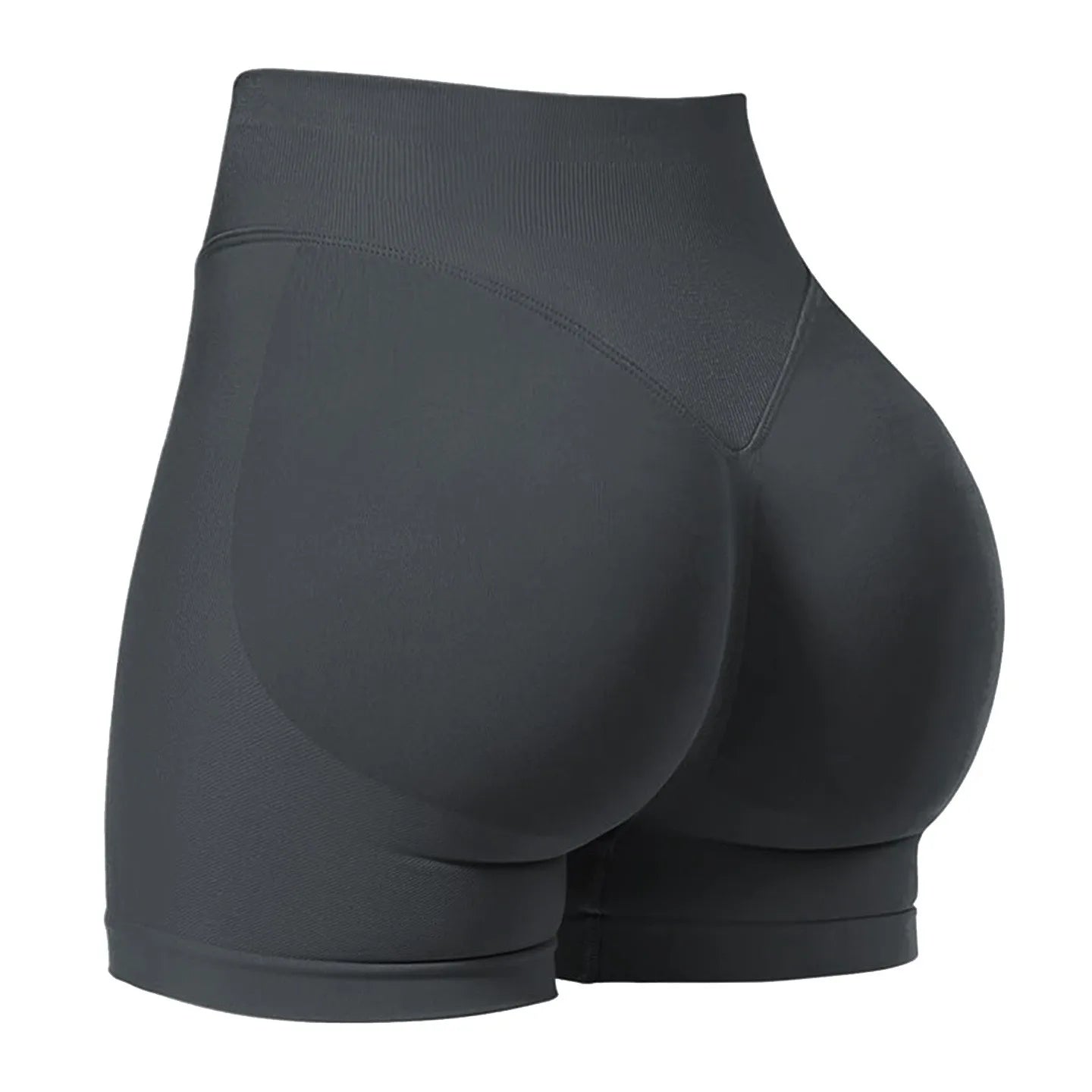 High stretch hip lifting fitness yoga shorts with peach hips and no awkward lines, Pilates medium intensity training shorts