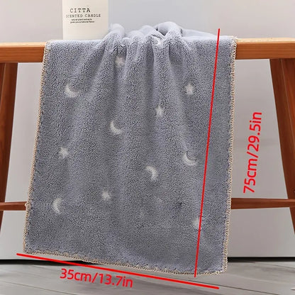 Star Moon Embroidered Luxury Bath Towels (2-Pack)
