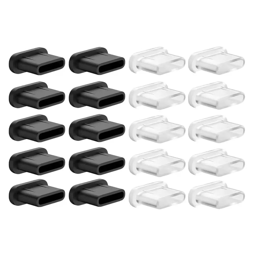 Silicone Dust Plugs Type C Charging Port Protector Stopper Cap for Iphone 15 Plus Pro Max Xiaomi Samsung Anti-Dust Plug Covers
