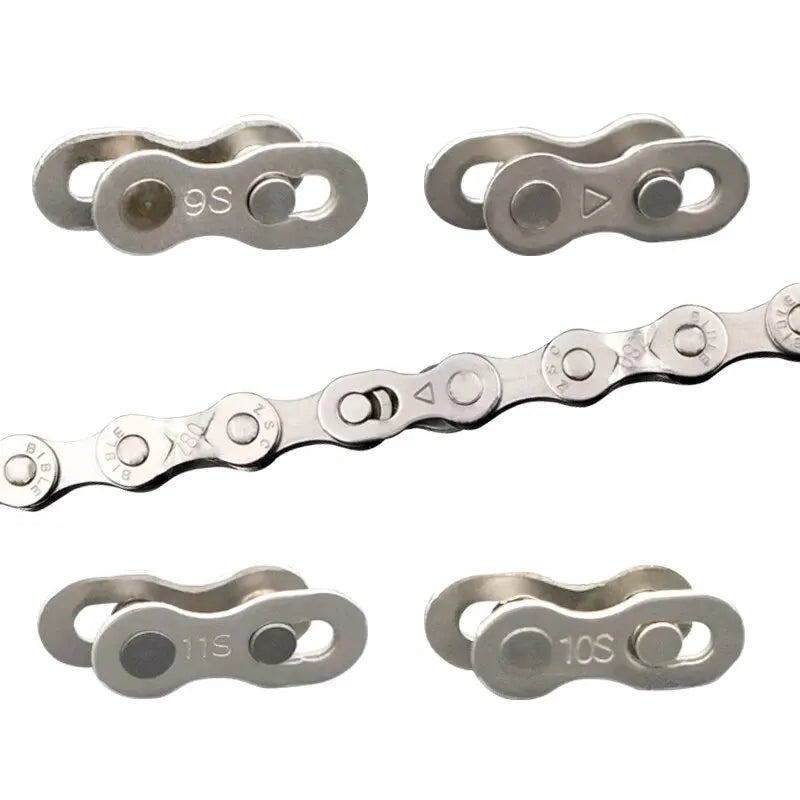 RIDERACE Bicycle Chain Link Connector Joints Magic Buttons 10 11 12 Speed 5 Pairs Road Cycling Mountain Bike Quick Master Links