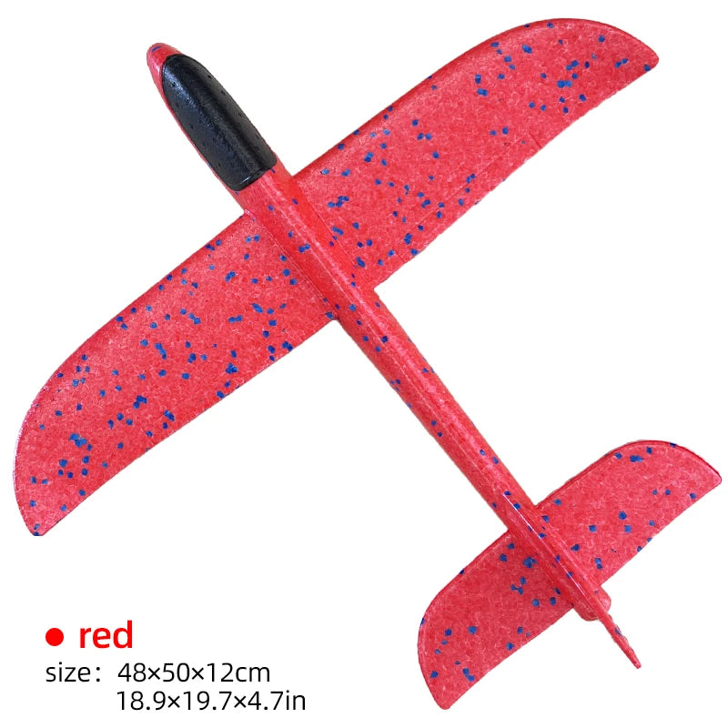 50CM Big Foam Plane Glider Hand Throw Airplane Light Inertial EPP Bubble Planes Outdoor Launch Toys for Boys Gift