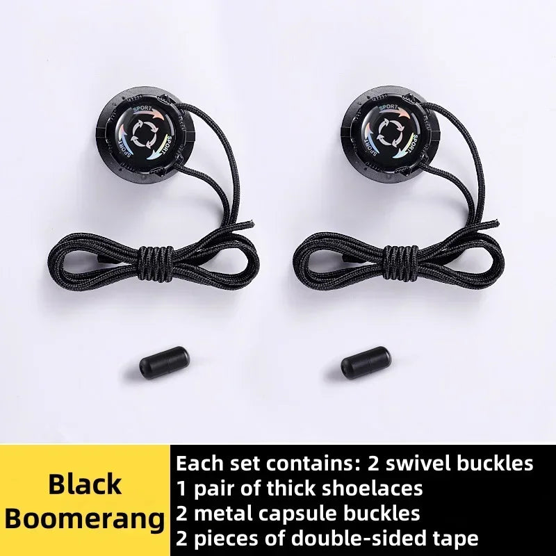 1 Pair of Sports Shoe Laces, Lace-free Swivel Buckle for Men and Women, Casual Lazy Shoes, Lace Accessories, Sports Shoe Laces