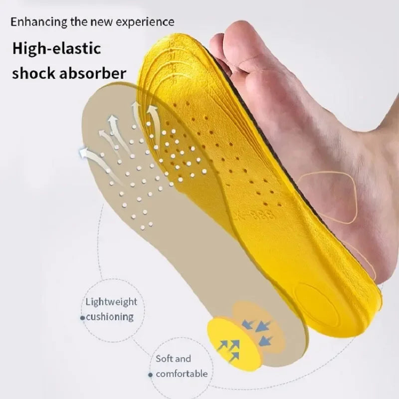 2Pcs/4Pcs New Comfortable Shock-absorbing Insole 1.5-3.5cm Height-increasing Insole Men Women Breathable Sports Insoles