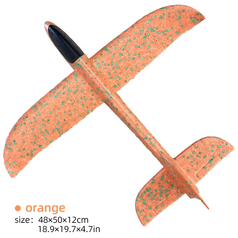 50CM Big Foam Plane Glider Hand Throw Airplane Light Inertial EPP Bubble Planes Outdoor Launch Toys for Boys Gift