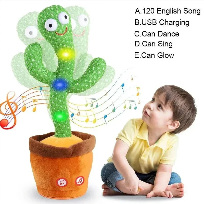 1pc Dancing Cactus Toy,Repeat Talking ,Song Speaker Wriggle Dancing Sing Talk, Plushie Stuffed ,Interaction and Decoration