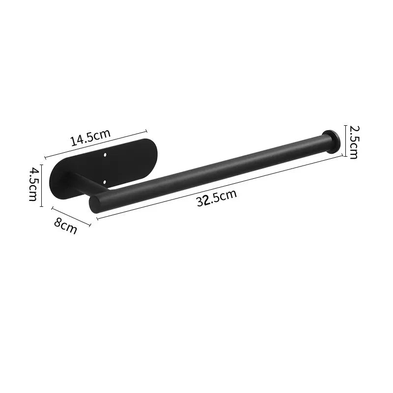 Wall Mounted Self Adhesive Paper Towel Holder Toilet Roll Rack Napkin Dispenser Kitchen Bathroom Accessories