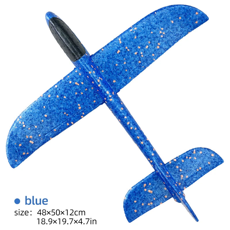 50CM Big Foam Plane Glider Hand Throw Airplane Light Inertial EPP Bubble Planes Outdoor Launch Toys for Boys Gift