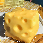 Squishy Square Cheese Squeeze Toys Slow Rebound Push Stress Relief Sensory Toy Soft Butter Cheese Fidget Toy Christmas Present