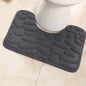 Plush U-Shaped Memory Foam Bath Rug
