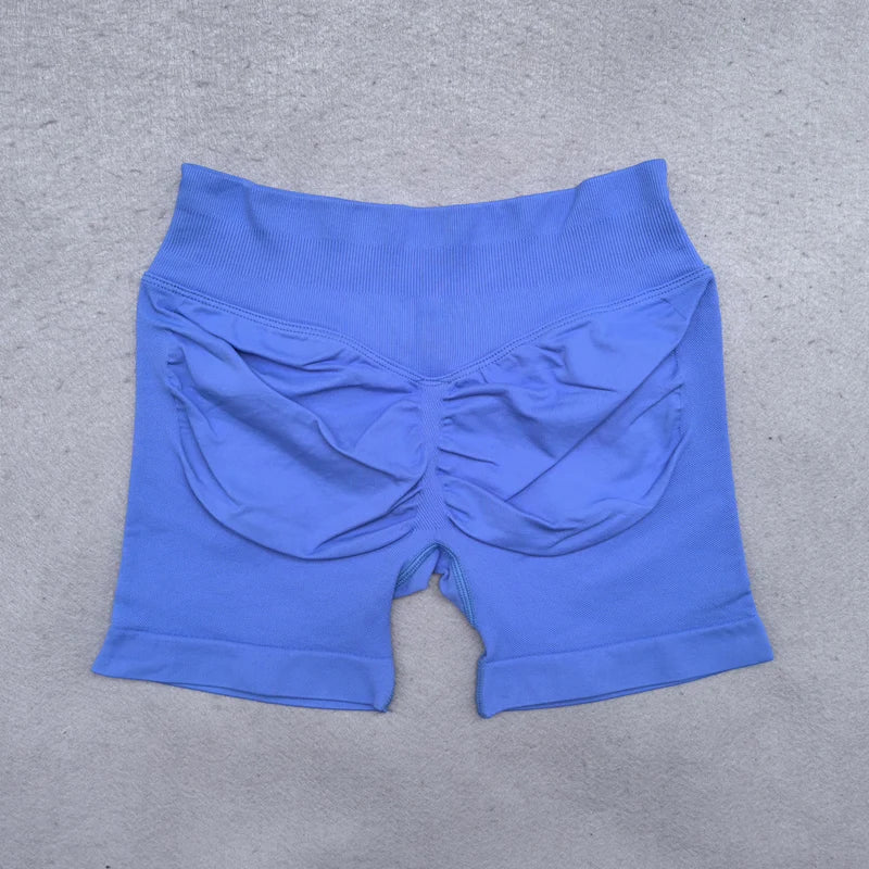 Women Fitness Workout Shorts Yoga High Waist Lift Butt Fitness Shorts Gym Running Sportswear Women Push Up Gym Leggings