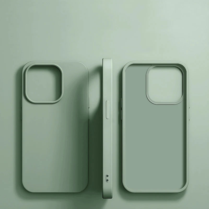 Luxury Liquid Silicone Phone Case for APPLE iPhone 11 13 12 14 15 16 Pro Max Cases for iPhone 15 Plus Shockproof Protector Cover